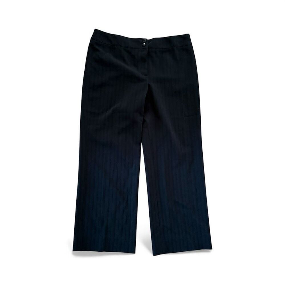 Armani Collezioni Women’s Black Slacks size 12 Wide Leg Career Office Workwear